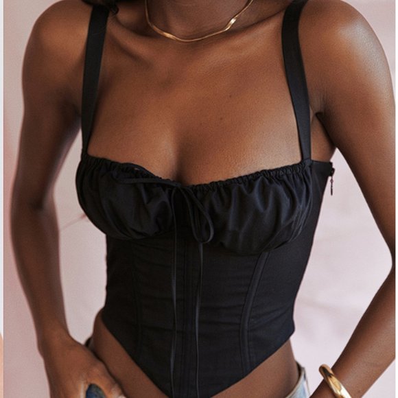 HOUSE OF CB 'Analia' Black Bustier Corset NWOT - Picture 4 of 11